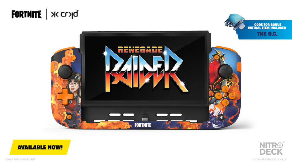CRKD unveils official Fortnite gaming gear with exclusive glider rewards 4 CRKD x Fortnite Nitro Deck+ – Renegade Ranger Edition
