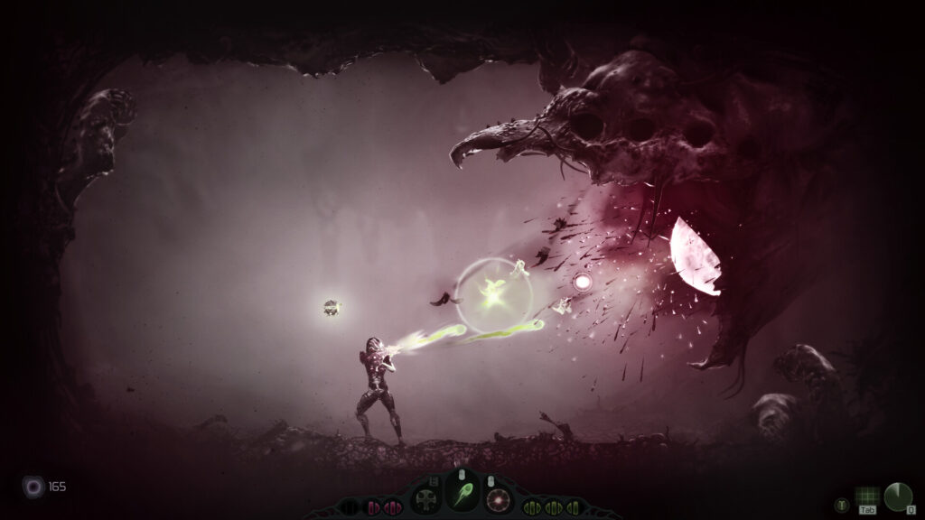 Moadra expands to PS5, Xbox, and Switch in 2025 with thrilling sci-fi Metroidvania action 4 Moadra - fighting a boss monster