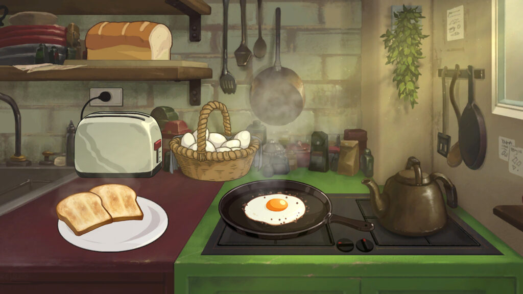 Behind the Frame and The Star Named EOS get exclusive heartfelt Switch bundle 5 Behind the Frame: The finest scenery - cooking an egg on a frypan