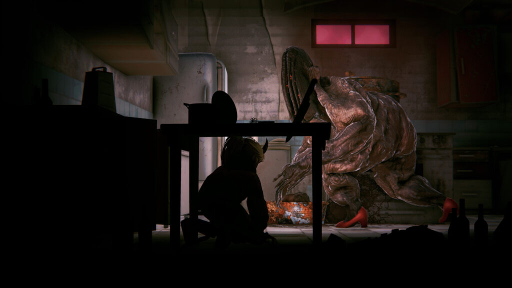 Silly Polly Beast, a survival horror with a psychological twist coming to PC and consoles in late 2025 6 Silly Polly Beast - hiding from a horrific figure