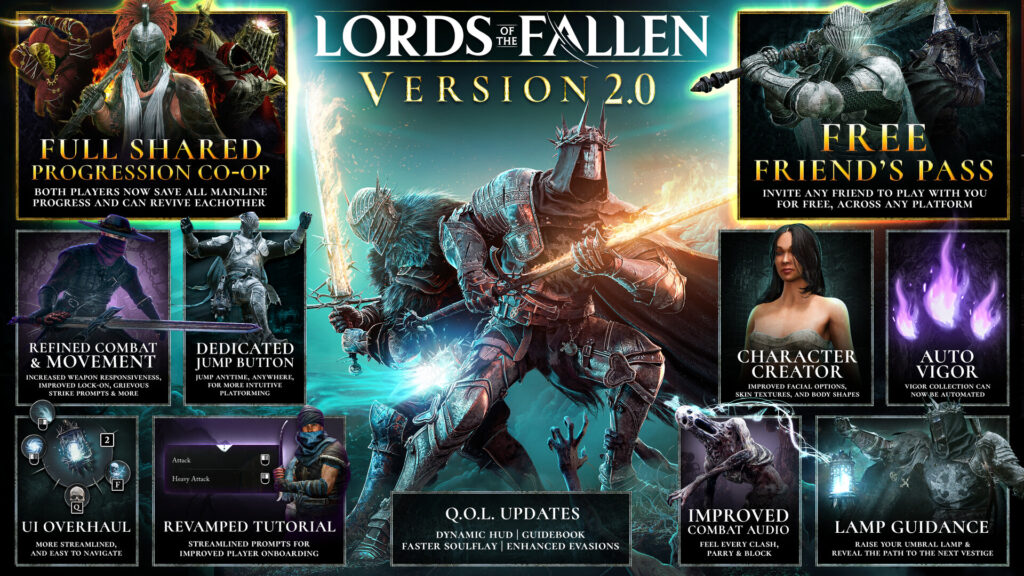 Lords of the Fallen 2.0 adds shared co-op, Friend’s Pass, and huge improvements 2 Lords of the Fallen Version 2.0 - new things