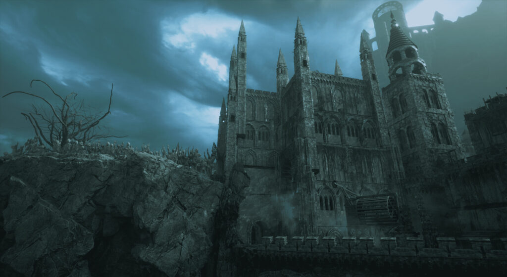 Riven Crown blends Soulslike challenge with fighting game flair on PC 6 Riven Crown - castle