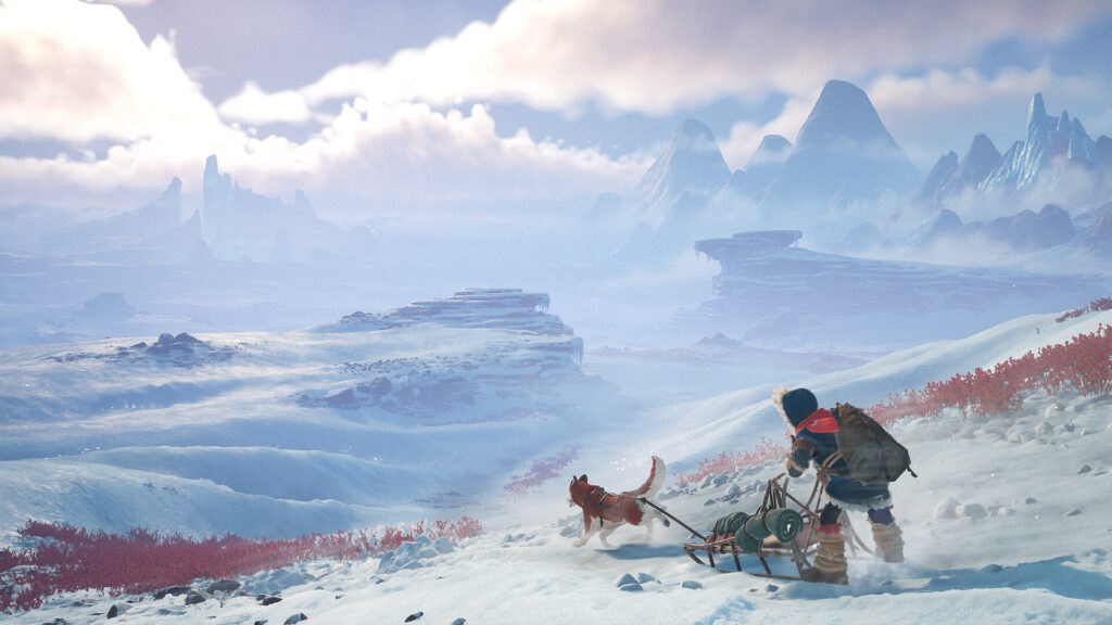 IKUMA: The Frozen Compass - Ikuma and sled dog Ellie
