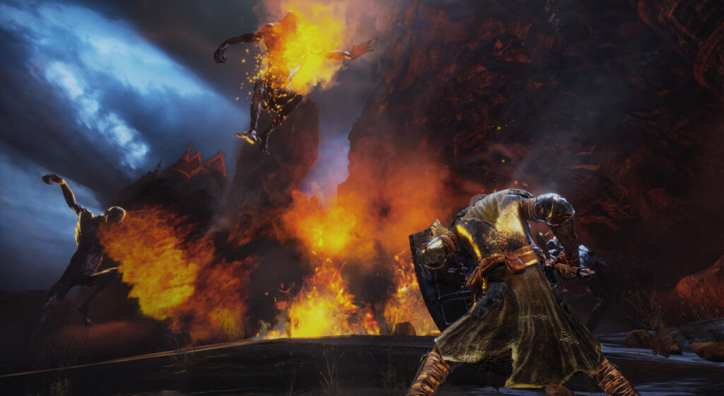Riven Crown blends Soulslike challenge with fighting game flair on PC 2 Riven Crown - fighting an enemy