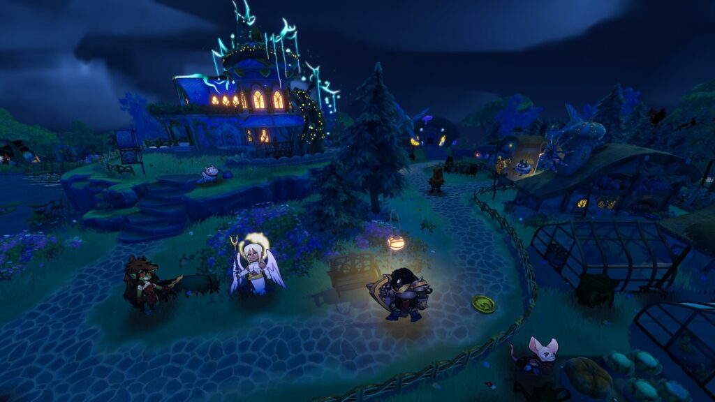 Gold Gold Adventure Gold demo arrives May 9th – Build, battle, and feed your god-beast 7 Gold Gold Adventure Gold - night time