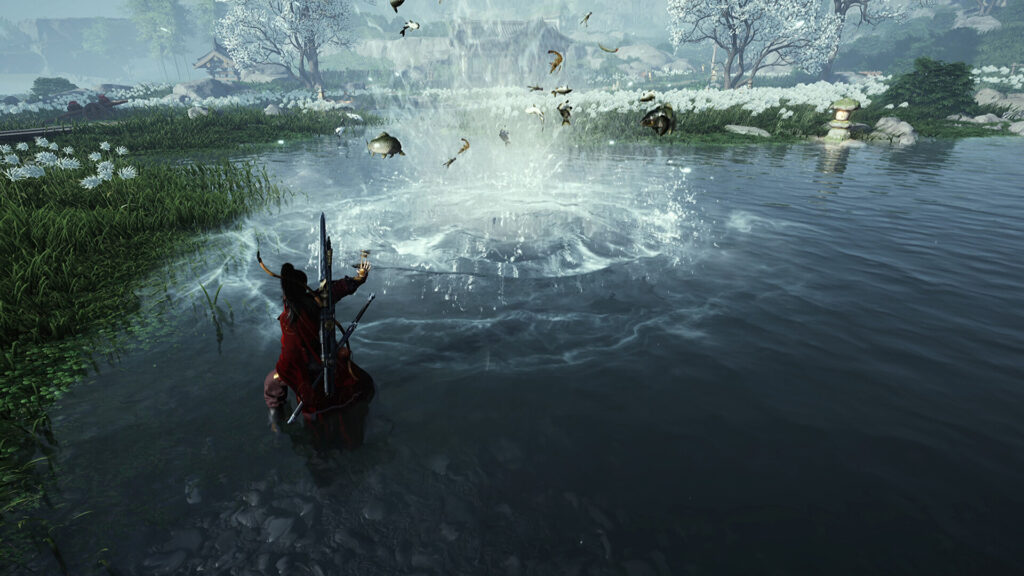 Where Winds Meet - catching a fish