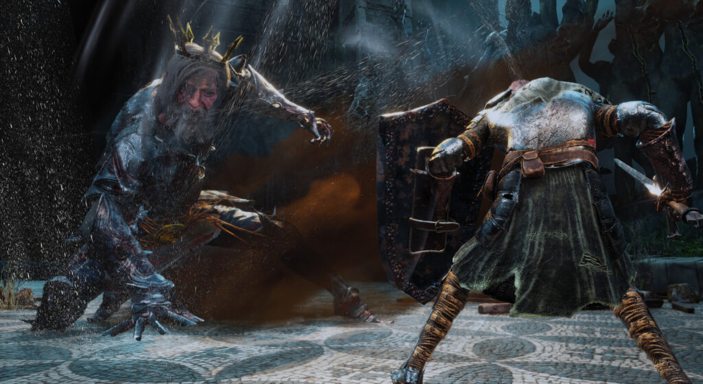Riven Crown blends Soulslike challenge with fighting game flair on PC 5 Riven Crown - fighting a boss