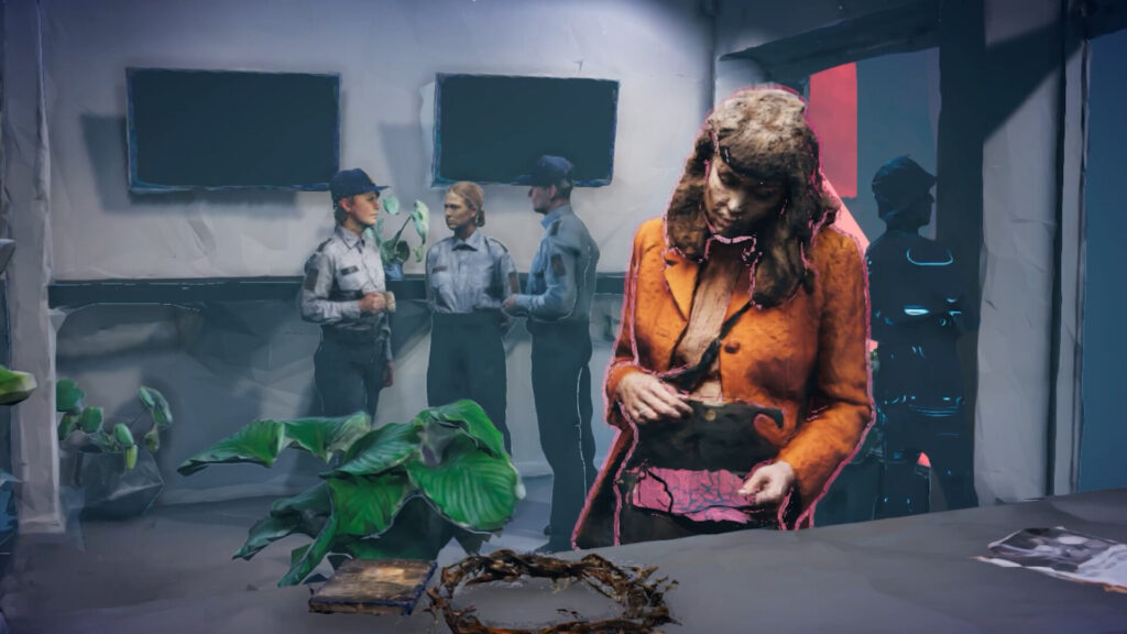 Mind Diver, a murder mystery adventure set inside a broken mind, coming in 2025 6 Mind Diver - Lina checking her purse