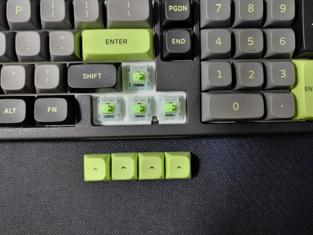 Mechlands Blade 101 review: A boldly loud mechanical keyboard with standout build quality 10 Mechlands Blade 101 - Closeup shot of switches and keycaps