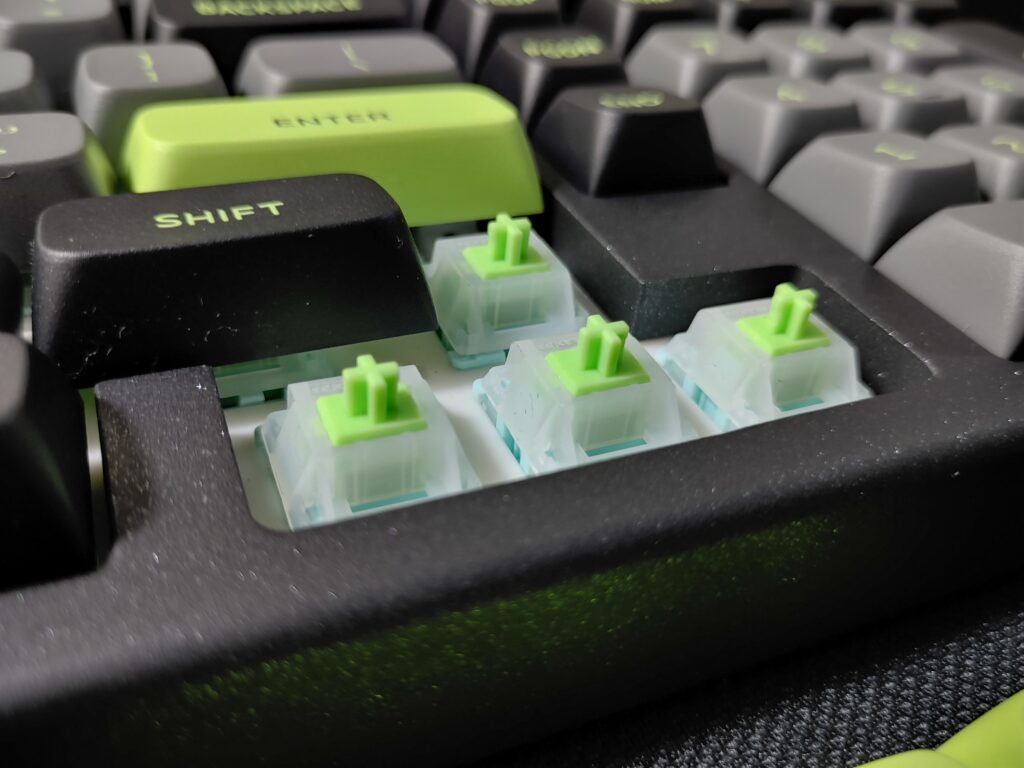 Mechlands Blade 101 review: A boldly loud mechanical keyboard with standout build quality 20 Mechlands Blade 101 - Closeup shot of switches