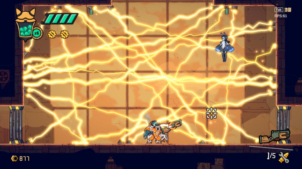 Bolt and Wahlington is an exciting new Metroidvania announced for PC with June 2025 beta test 4 Bolt and Wahlington - boss battle