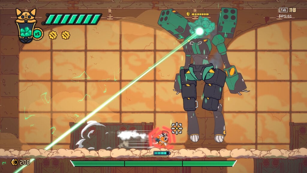 Bolt and Wahlington is an exciting new Metroidvania announced for PC with June 2025 beta test 6 Bolt and Wahlington - boss battle