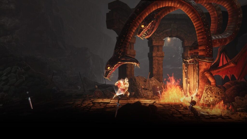 Castle of Heart: Retold - fighting a giant snake