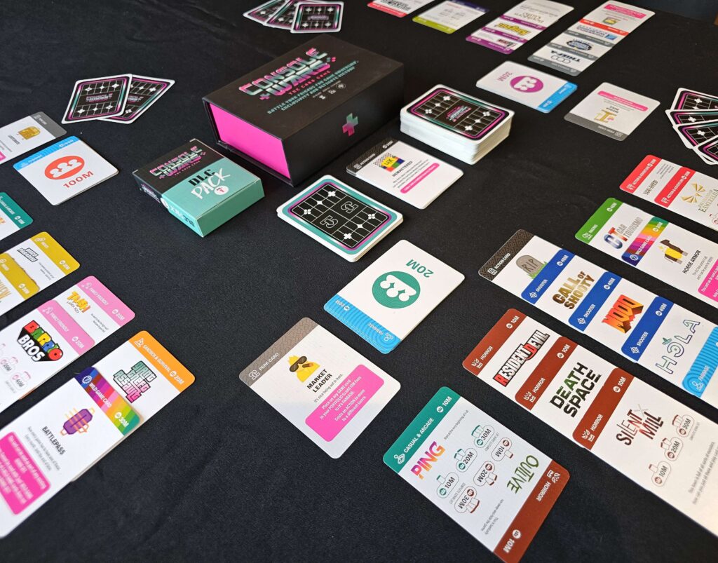 Console Wars The Card Game launches today – Sabotage your rivals and dominate the video game industry 3 Console Wars The Card Game - Cards on the Table