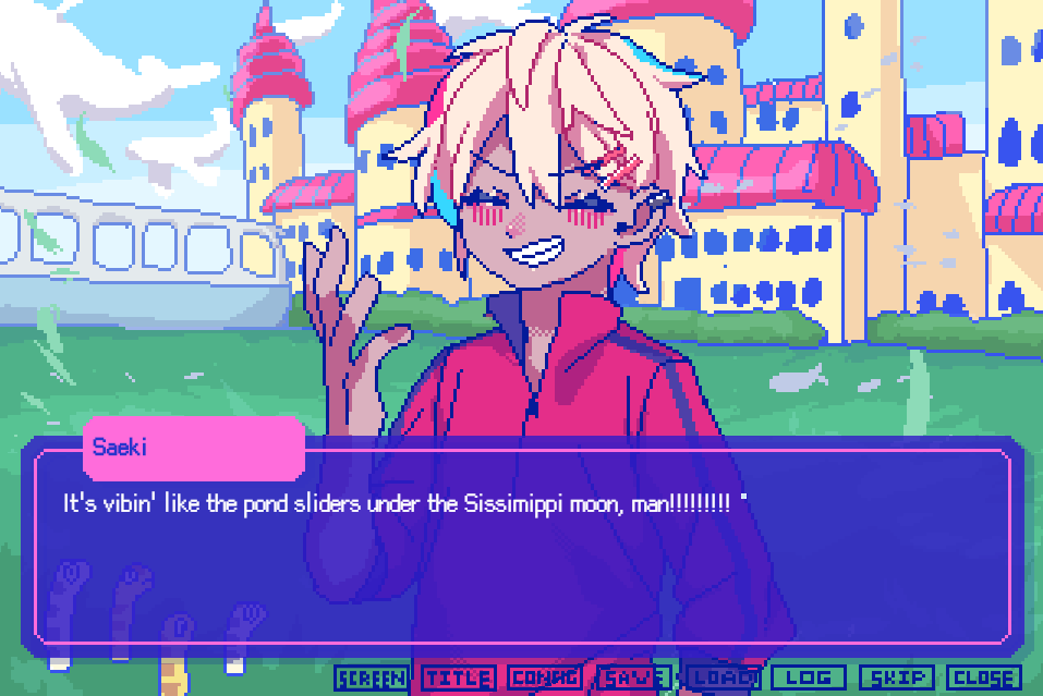 PLAYISM Week: Chaos, romance & carnage in From Madness with Love DLC and Nitro Express launch 3 From Madness with Love - Saeki saying It's vibin' like the pond sliders under the Sissimippi moon, man!