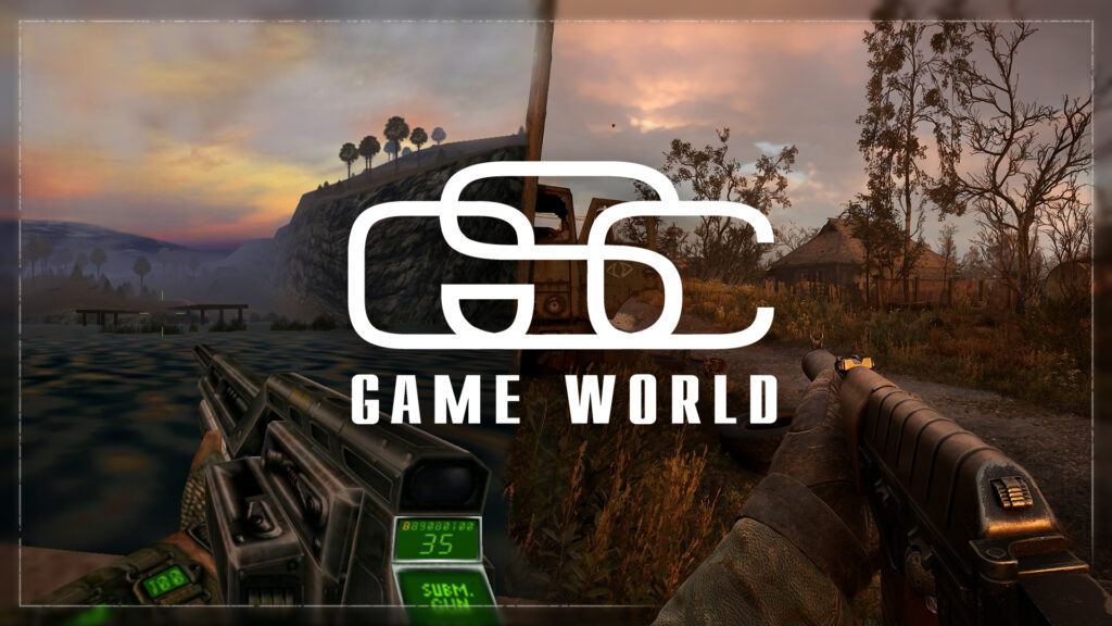 GSC Game World - Logo and STALKER games in background