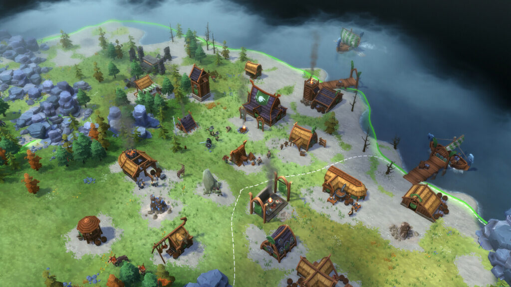 Northgard - Screenshot of Map and Strategy Planning