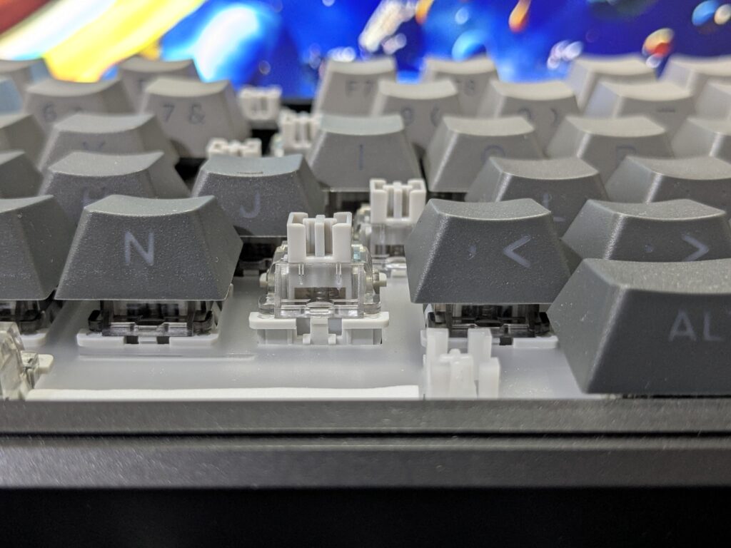AULA F108 review: Powerful full-size wireless keyboard with creamy, satisfying sound 19 AULA F108 LEOBOG Graywood V3 mechanical switches in keyboard