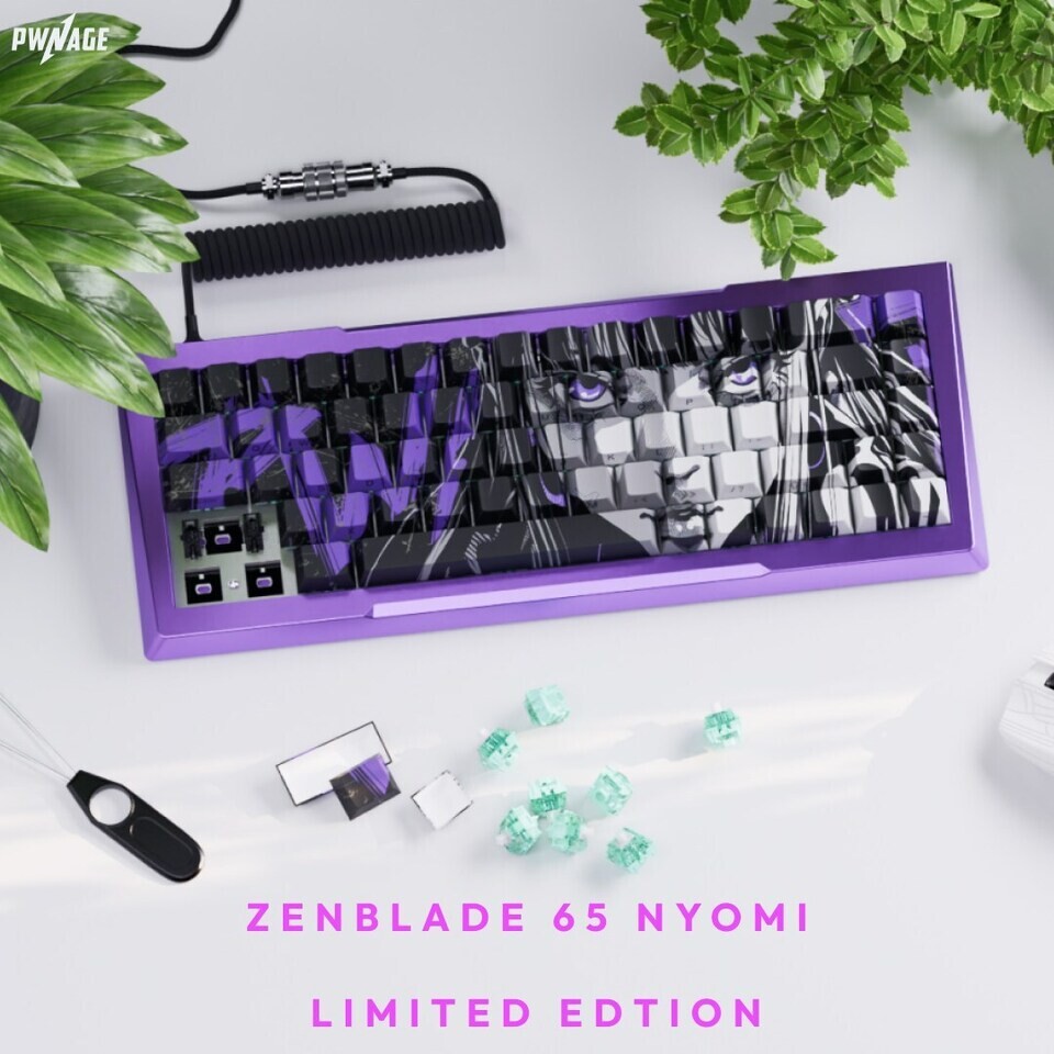 Pwnage reveals Zenblade 65 V2 gaming keyboard with ultra-fast 8000Hz speed and Nyomi limited edition 4 Pwnage Zenblade 65 V2 keyboard - Nyomi Limited Edition
