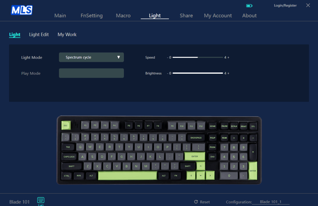 Mechlands Blade 101 review: A boldly loud mechanical keyboard with standout build quality 17 Mechlands Blade 101 - software