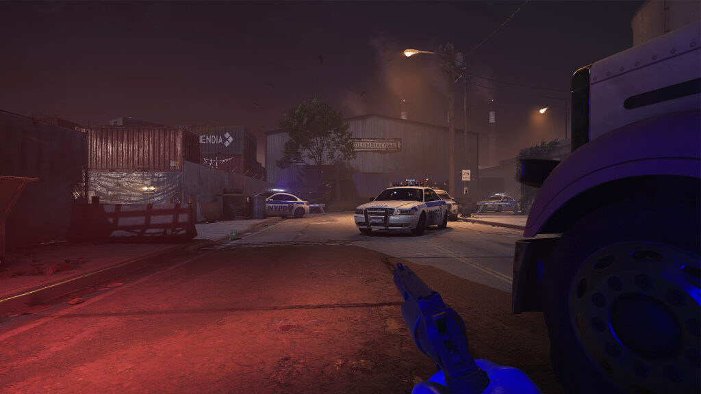 PAYDAY 3: Party Powder Heist launches with explosive new content and Armour 2.0 overhaul 3 PAYDAY 3 Party Powder Heist - Holding pistol in the street