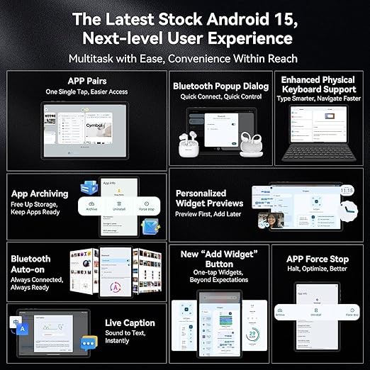 TABWEE T20 Stock Android 15 and Features
