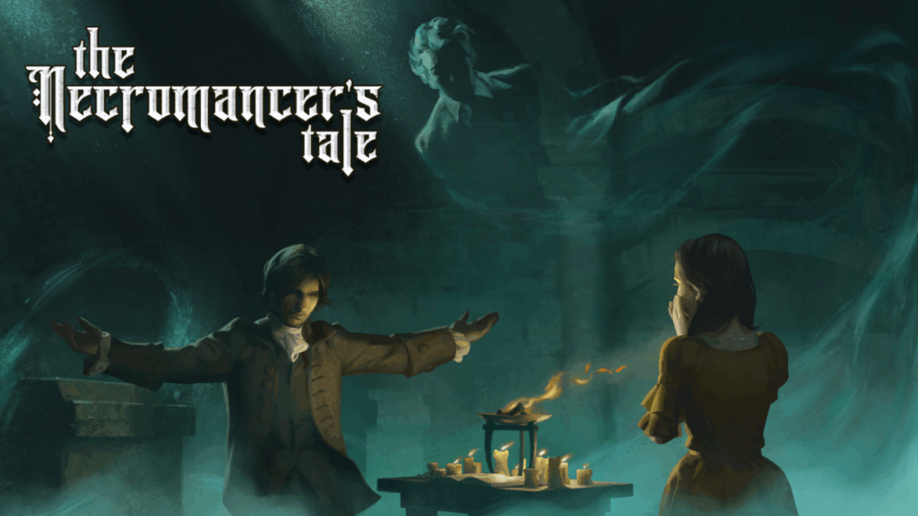 The Necromancer's Tale Splash Logo and Key Art