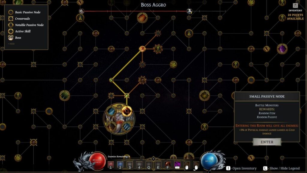 To Kill a God - skillmap system 