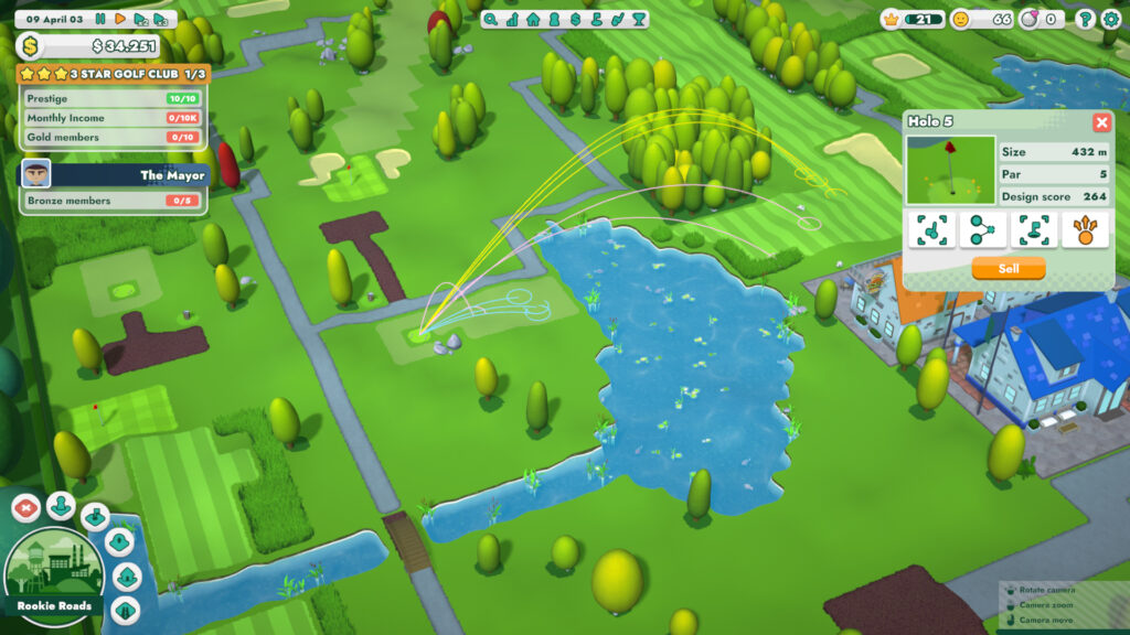 Under Par Golf Architect - Chipping the ball over water