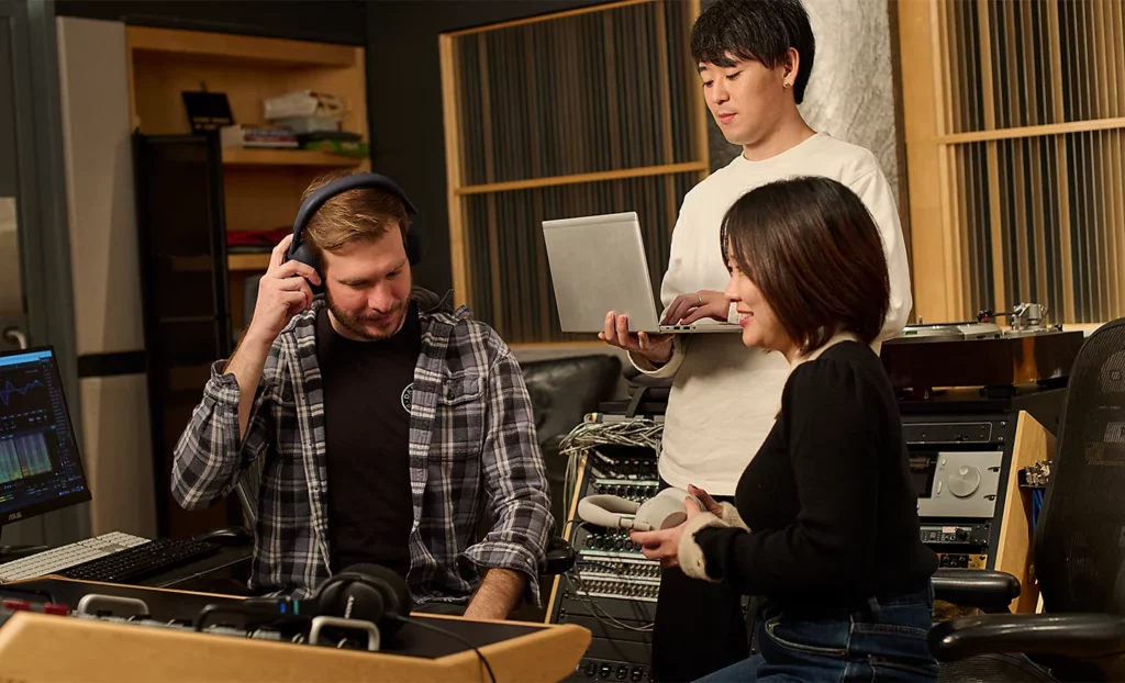 Sony’s powerful WH-1000XM6 headphones redefine noise cancelling and audio precision 4 Sony WH-1000XM6 studio engineers checking out the headphones
