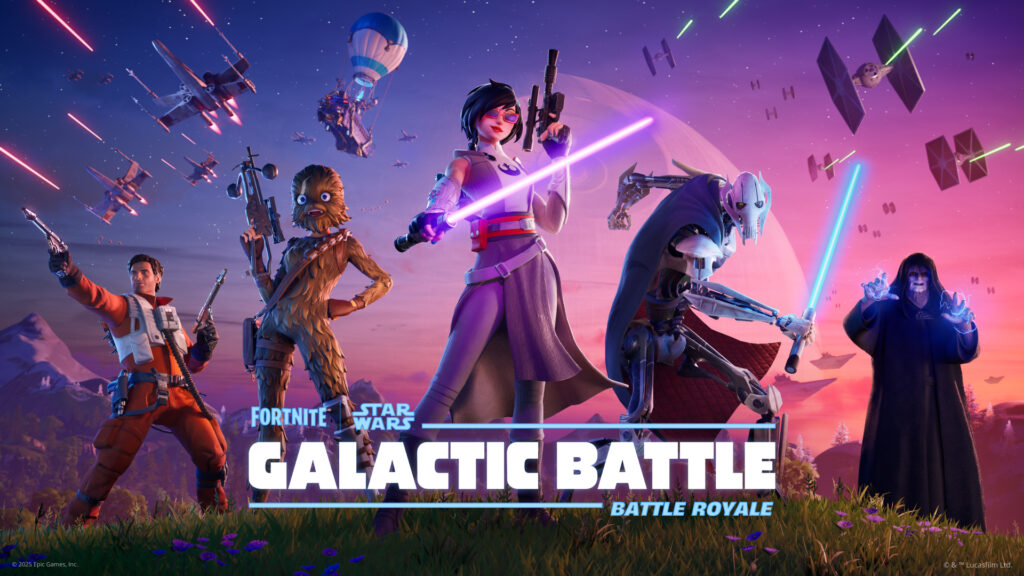 Fortnite x Star Wars 2025 - Galactic Battle - Logo and Key Art