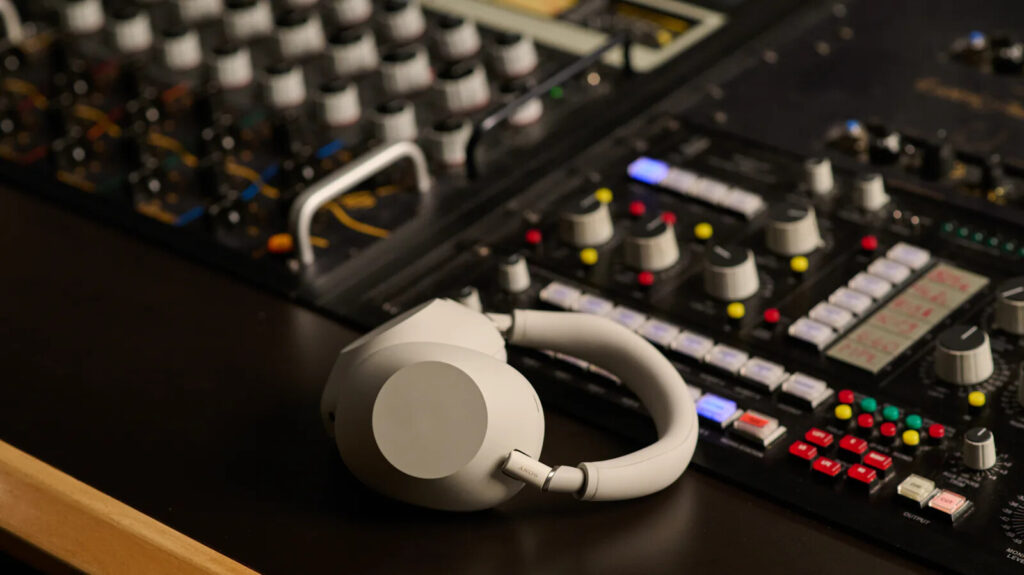 Sony’s powerful WH-1000XM6 headphones redefine noise cancelling and audio precision 5 Sony WH-1000XM6 next to audio recording equipment