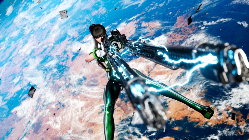 Stellar Blade PC release date set for June 11 with new boss battle, costumes, and DLCs 6 Stellar Blade - shooting with a hand canon