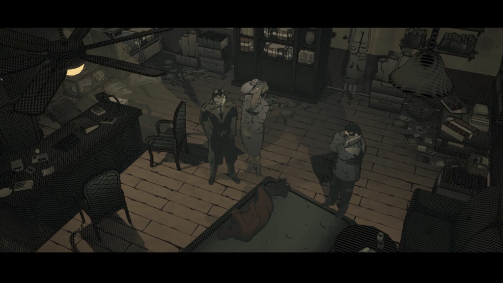 The Shadow Syndicate blends stealth, bullet-time, and noir mystery in 1930s Brooklyn 4 The Shadow Syndicate - investigating in a bar