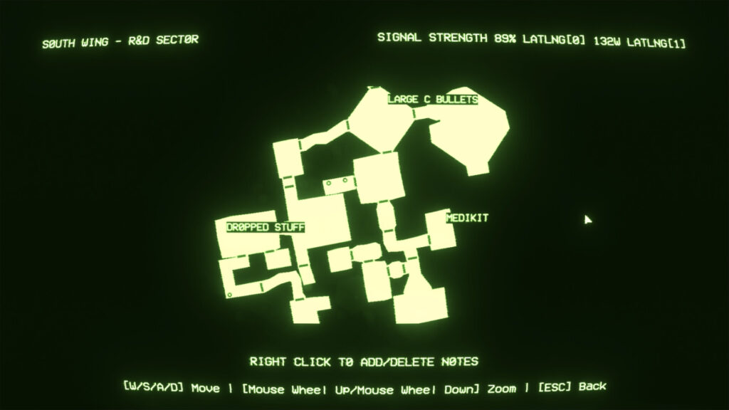 Empty Shell 2 brings roguelike horror action to PC with free Steam demo 6 Empty Shell 2 - South wing map