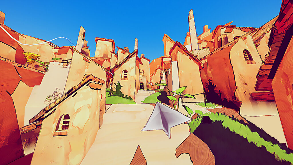 Paper Sky - gliding through city infrastructure