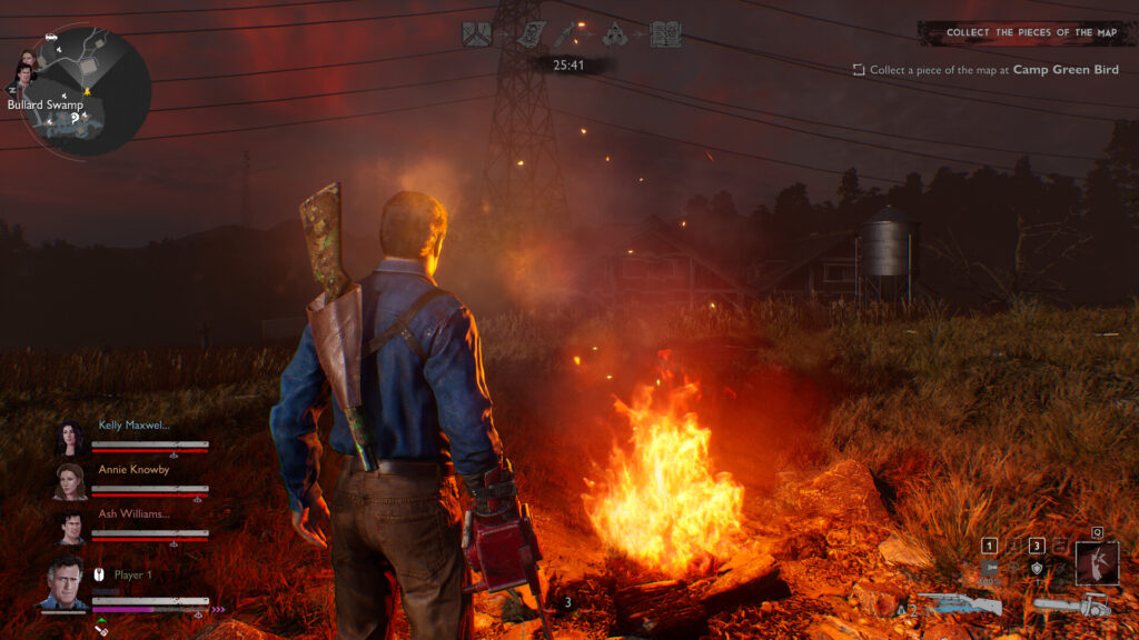 Evil Dead: The Game removed from stores but servers remain online for now 2 Evil Dead: The Game - standing in front of a campfire