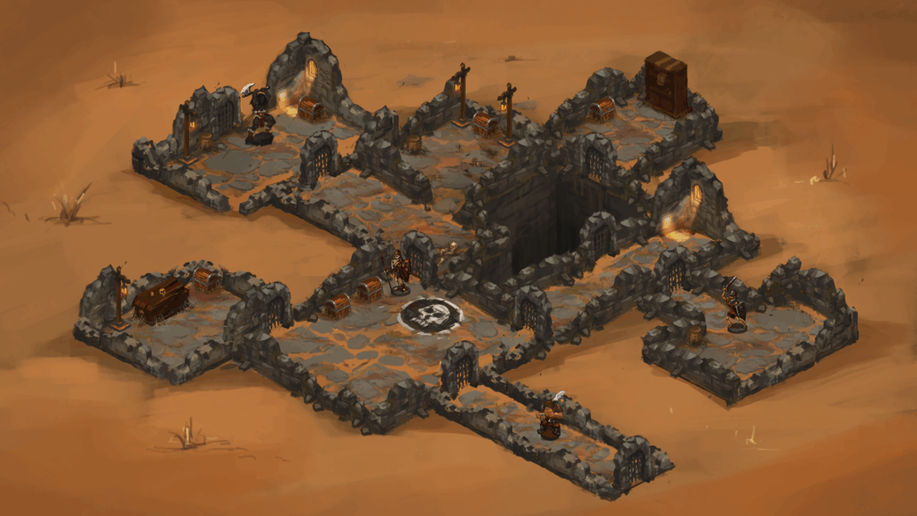 Dark Quest 4 demo dives into dungeon-crawling mayhem ahead of Steam Next Fest 4 Dark Quest 4 - Level map