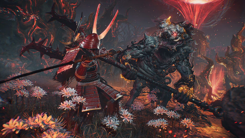 Nioh 3 - Battling large demon