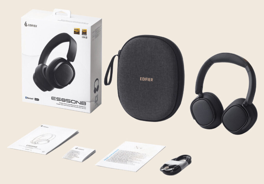 Edifier ES850NB wireless headphones bring incredible battery life, rich sound and premium comfort at $169 2 Edifier ES850NB - Box and contents
