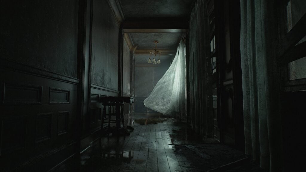Resident Evil Requiem brings horror back to Raccoon City on PS5, Xbox, and PC in 2026 7 Resident Evil Requiem - eerie hallway