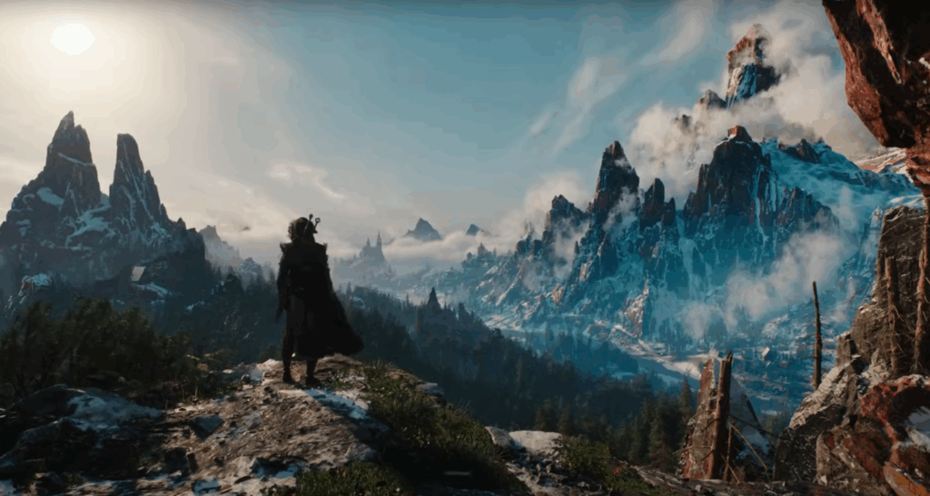 The Witcher IV tech demo reveals stunning Unreal Engine 5 performance on PS5 2 The Witcher IV- Kovir region mountain peaks