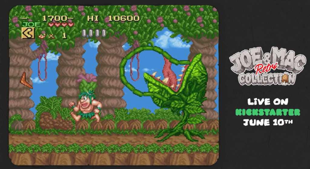 Joe & Mac Retro Collection launches June 10 on Kickstarter with uncensored Japanese versions and new features 5 Joe & Mac Retro Collection - Plant Boss and Kickstarter Date