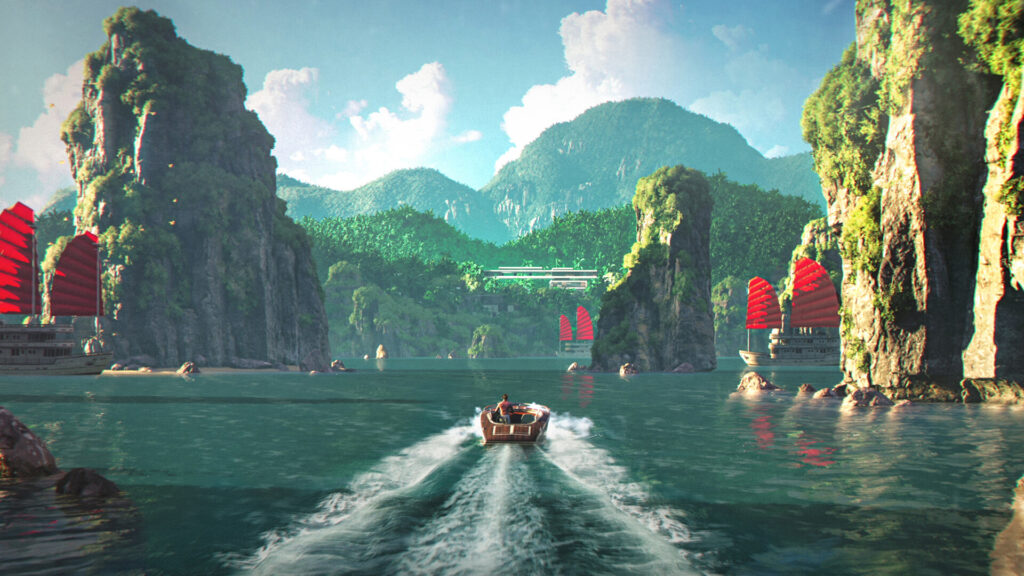 007 First Light is coming in 2026 with a bold new James Bond origin story 3 007 First Light - driving a boat