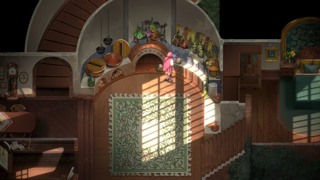 Mandrake, a cosy magical life sim RPG with gardening, ghosts and folklore 4 Mandrake - house