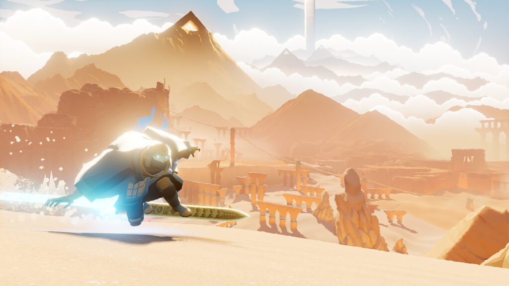 Sword of the Sea - surfing on sand dunes with hower sword