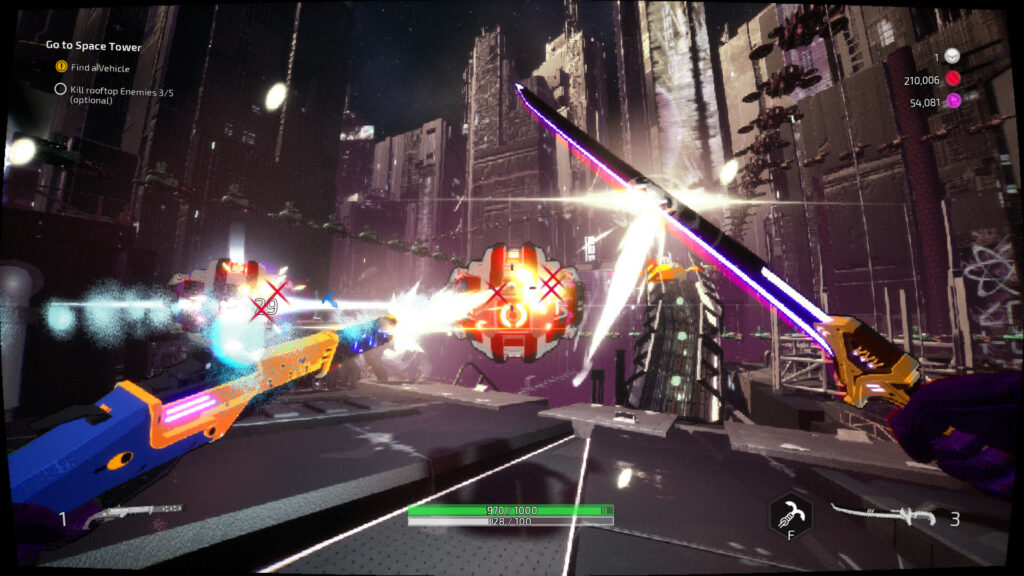 Gunstoppable delivers an explosive roguelite FPS with dual-wield combat and time-bending action 4 Gunstoppable - gameplay shot