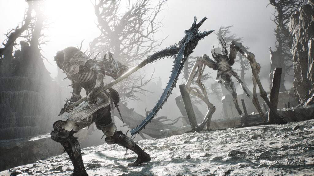 Mortal Shell II brings brutal open-world action to PS5, Xbox, and PC in 2026 8 Mortal Shell II - fighting a spider like monster with a scythe