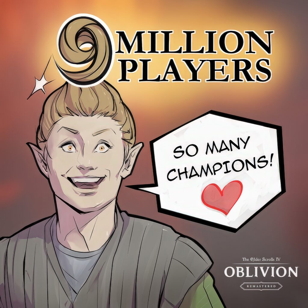 Oblivion Remastered crosses 9 Million player