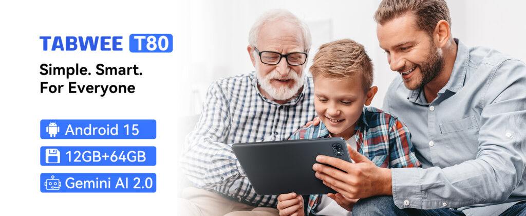 TABWEE T80 Tablet - Key Art